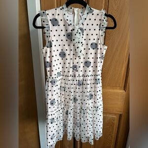 American Girl Pink and Black Polka‎ Dot Dress